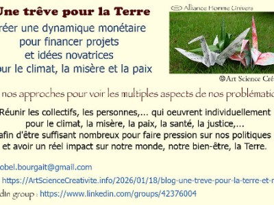 Une dynamique monétaire pour financer projets et idées novatrices pour le climat, la misère, la&nbsp;paix